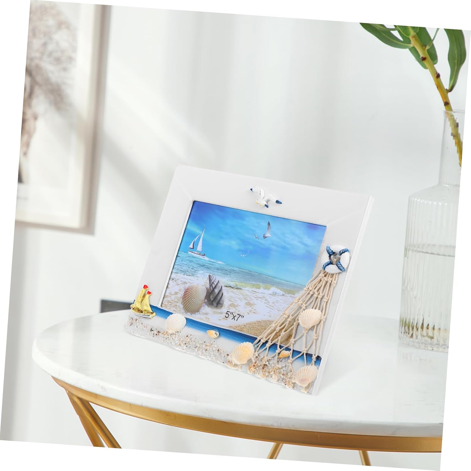 Thumbnail 2 de AOKWAWALIY kreativer hölzerner Bilderrahmen – Fotohalter für Tischdekoration (9,45 x 7,48 Zoll)