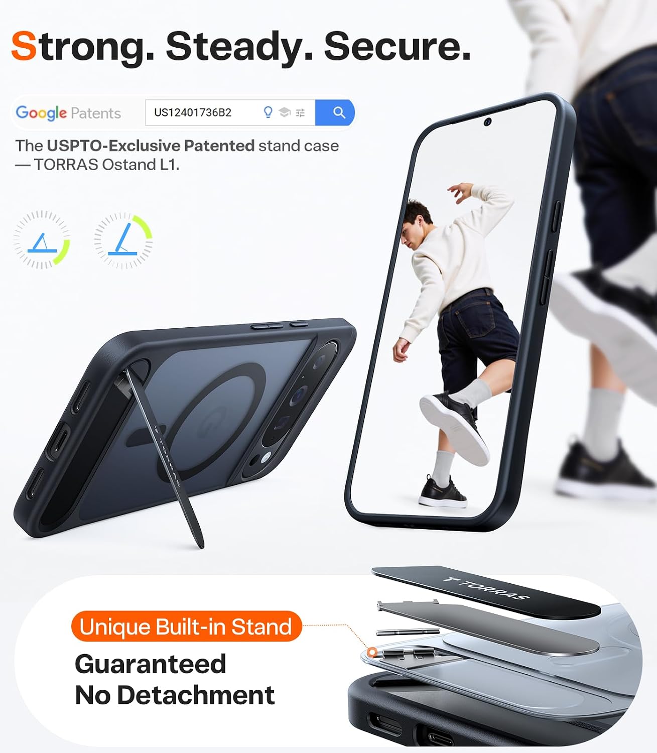 Thumbnail 2 de TORRAS Magnetic Stand for Pixel 10 Pro XL Case
