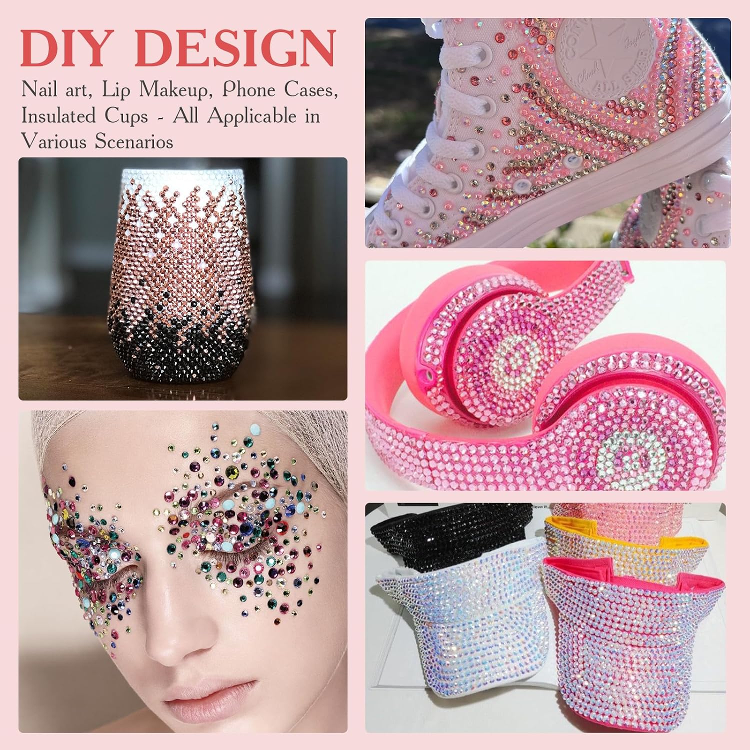 Thumbnail 5 de 80000Pcs Bedazzling Kit with 3mm Rhinestones – 42 Colors Resin Gems for Nails, Crafts & DIY