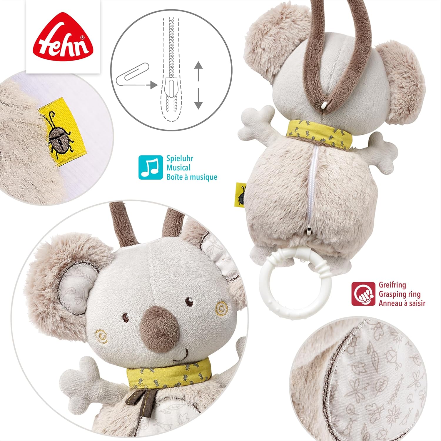 Detalle de Fehn boîte à musique koala — Doudou et aide au sommeil pour bébé et jeune enfant