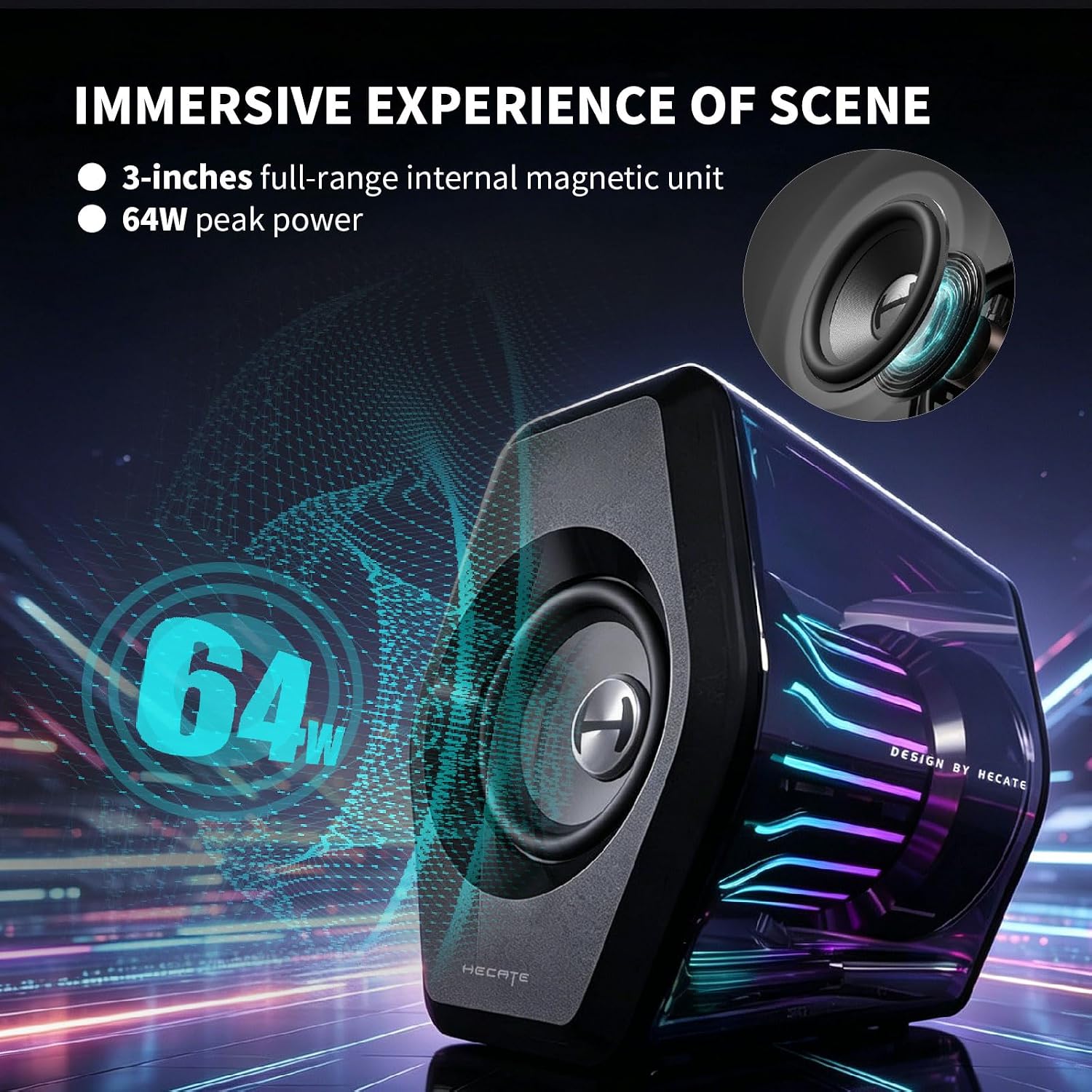 Detalle 2 de Edifier gaming speakers G2000 Pro