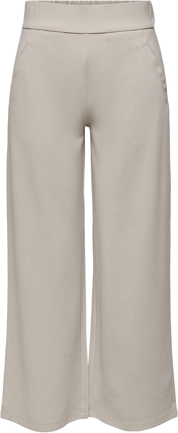 Detalle de JDY Damen Hose mit Weitem Bein und Elastischer Taille – Regulärer Schnitt, vielseitig kombinierbar