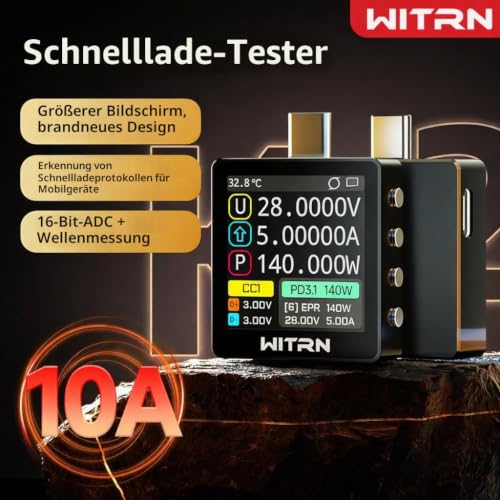 Thumbnail 6 de AVHzY K2 USB Spannungs- und Strommesser – PD3.1 / EPR 28 V Protokolltester (K2R 48V)
