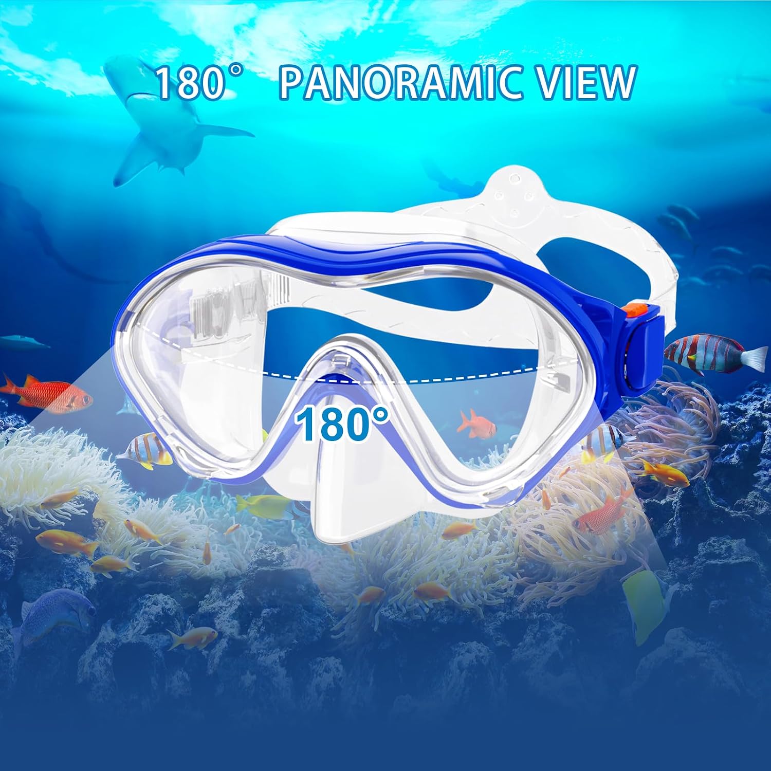 Thumbnail 6 de Snorkeling Gear for Kids with Foldable Silicone Full Dry Snorkel