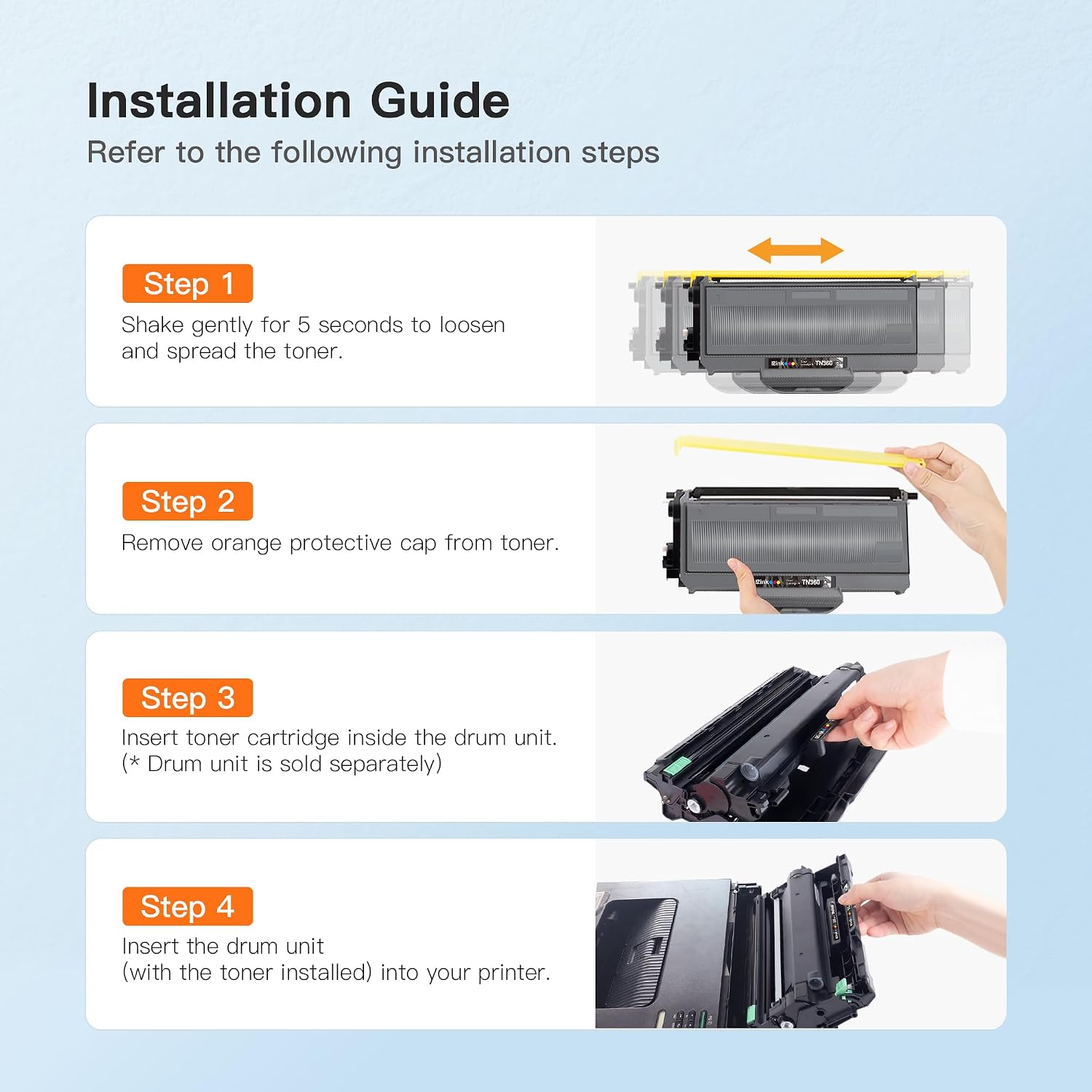 Detalle 2 de E-Z Ink Toner and Drum Set TN360