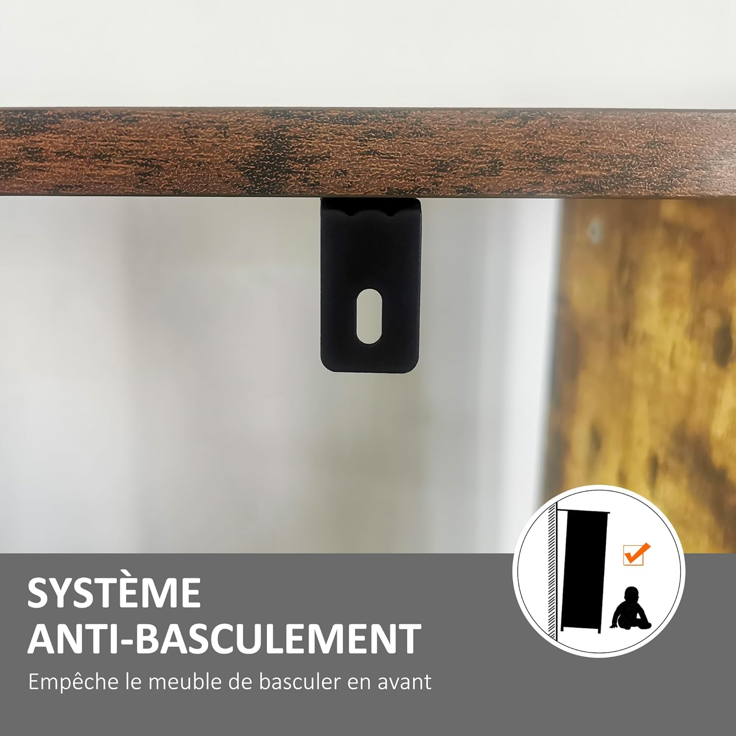 Thumbnail 5 de HOMCOM Bibliothèque étagère de rangement 5 niveaux à compartiments ouverts style industriel 74 x 30 x 157,5 cm