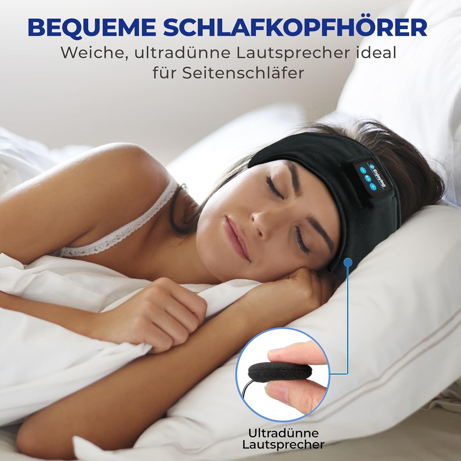 Detalle 2 de GLOBAL TECH Sport-Schlafkopfhörer Bluetooth 5.2