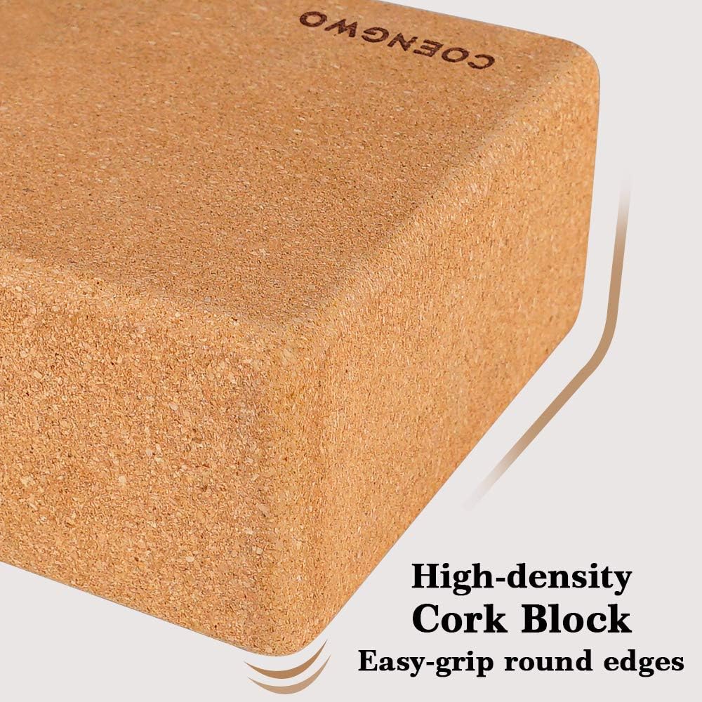 Thumbnail 1 de COENGWO CW0006-CWUS-F1 Cork Yoga Blocks, 100% Cork, Set of 2