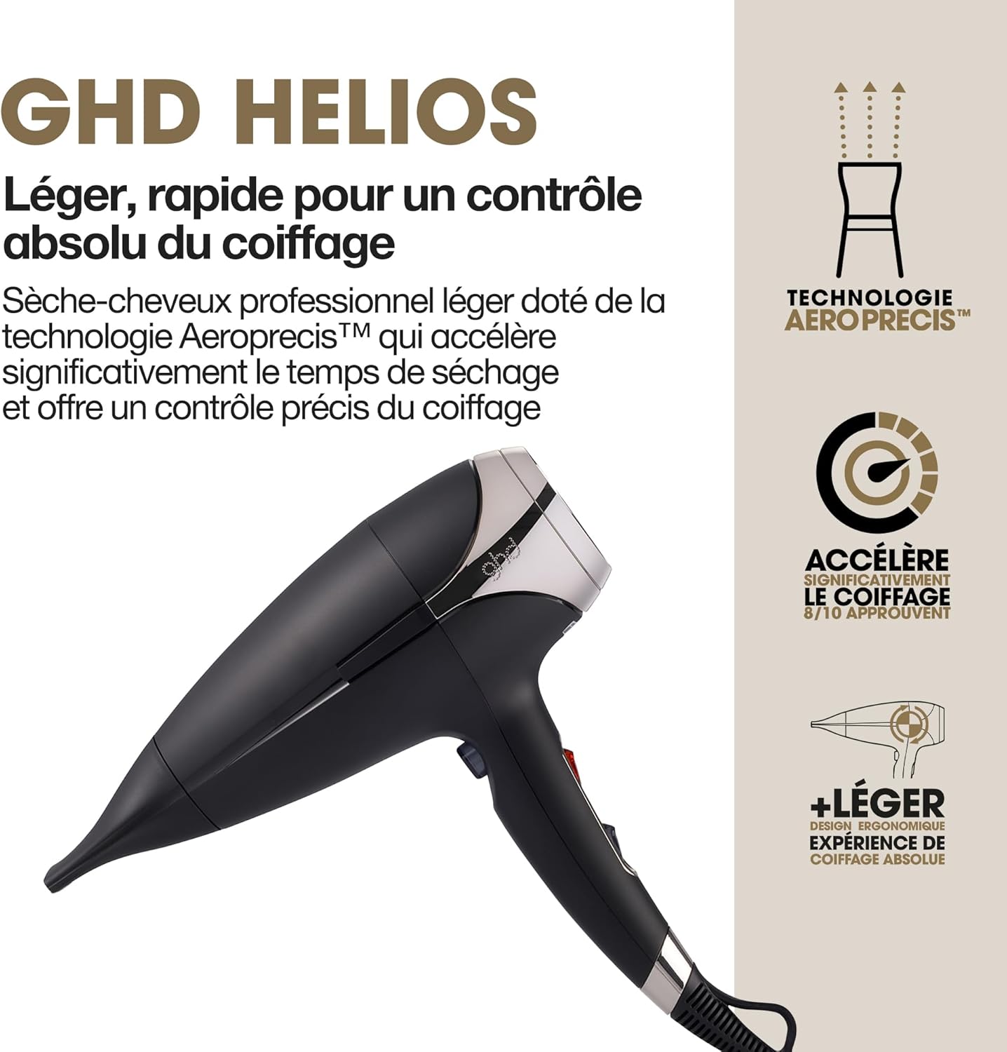 Thumbnail 3 de Sèche-cheveux professionnel ghd Helios (2200 W) : séchage rapide, anti-frisottis et brillance