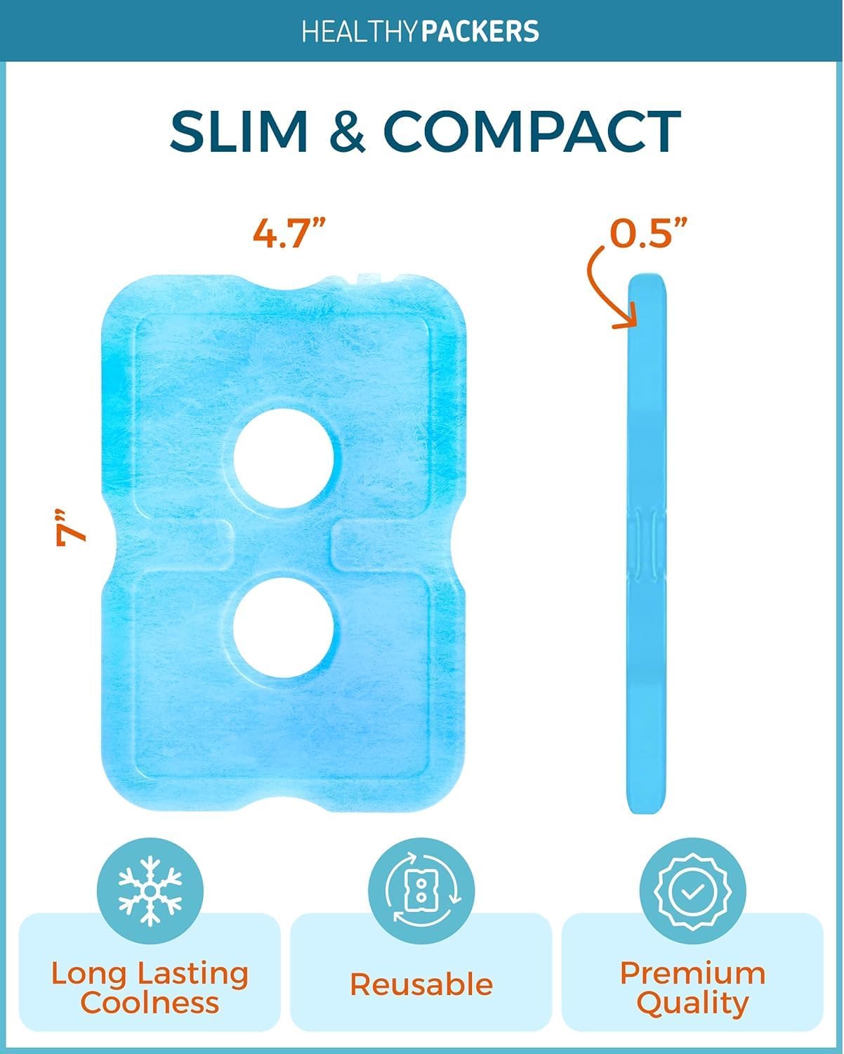 Detalle 2 de Healthy Packers Slim Reusable Ice Pack 1