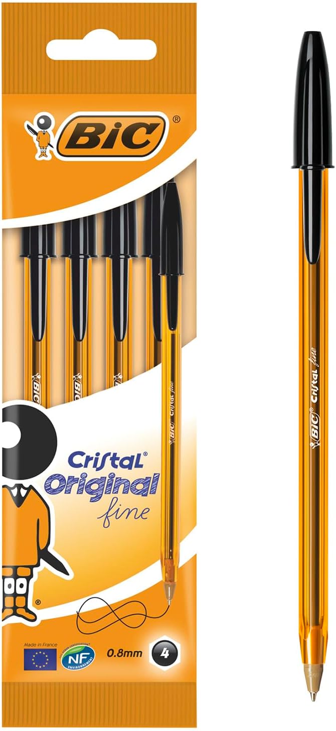 Thumbnail 4 de BIC Cristal Original Fine 0,8 mm Bolígrafos 50 Unidades Negro