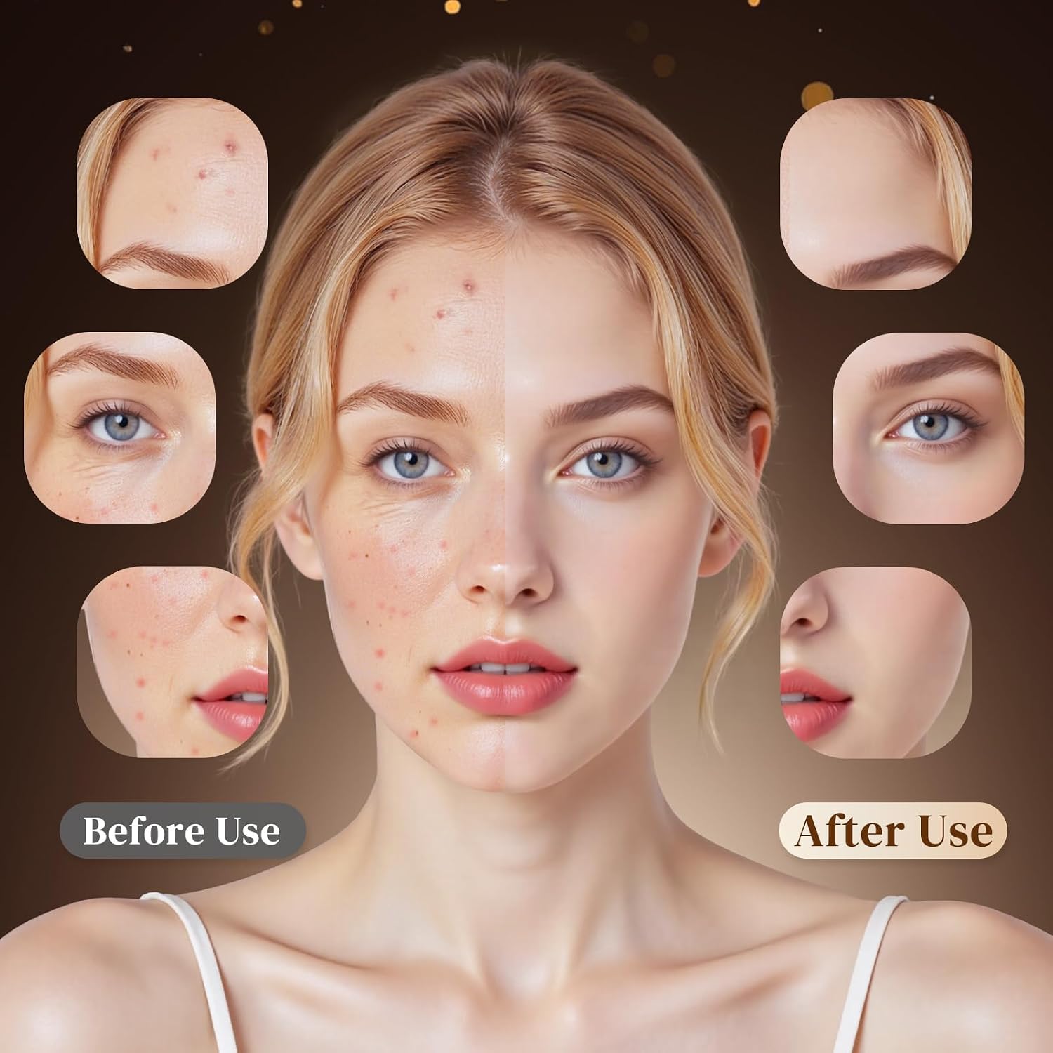 Detalle 2 de UYNUY E100B LED Face Mask with 7 Light Modes and Near-Infrared Light