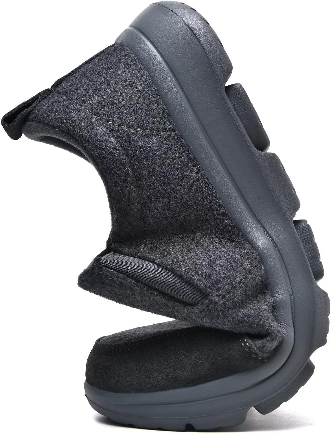 Detalle de Puxowe Slip-on Homme en Cuir Plat - Mocassins Légers et Confortables pour l’Extérieur