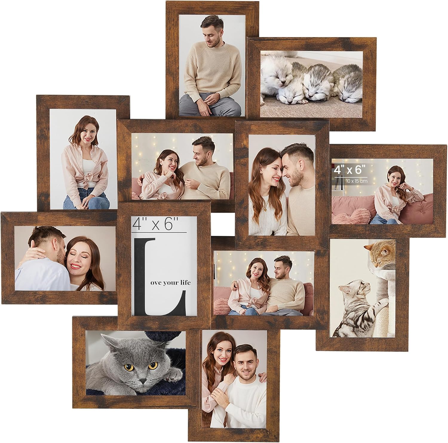 Detalle de SONGMICS Collage Picture Frames, 4x6