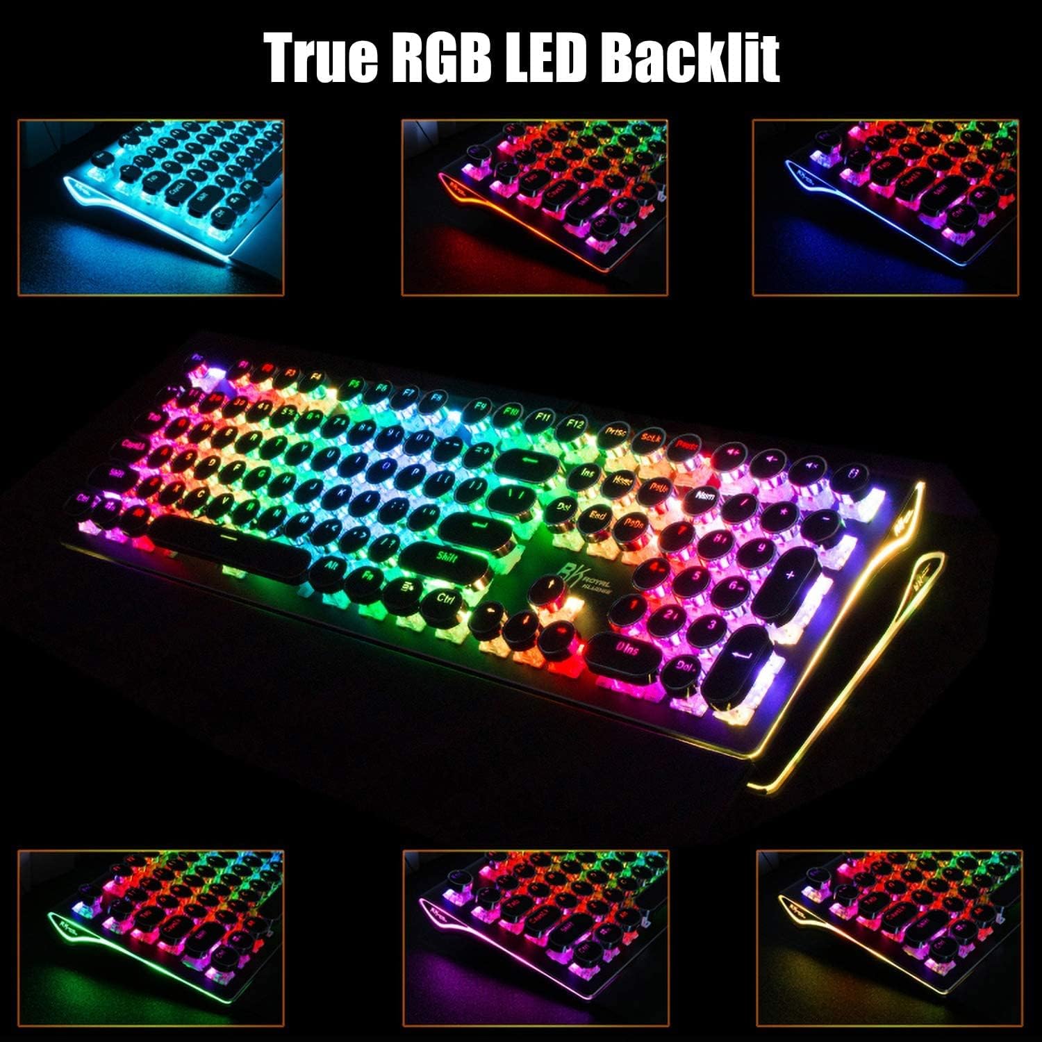 Detalle 1 de RK ROYAL KLUDGE S108 Typewriter Keyboard 108-key ⌨