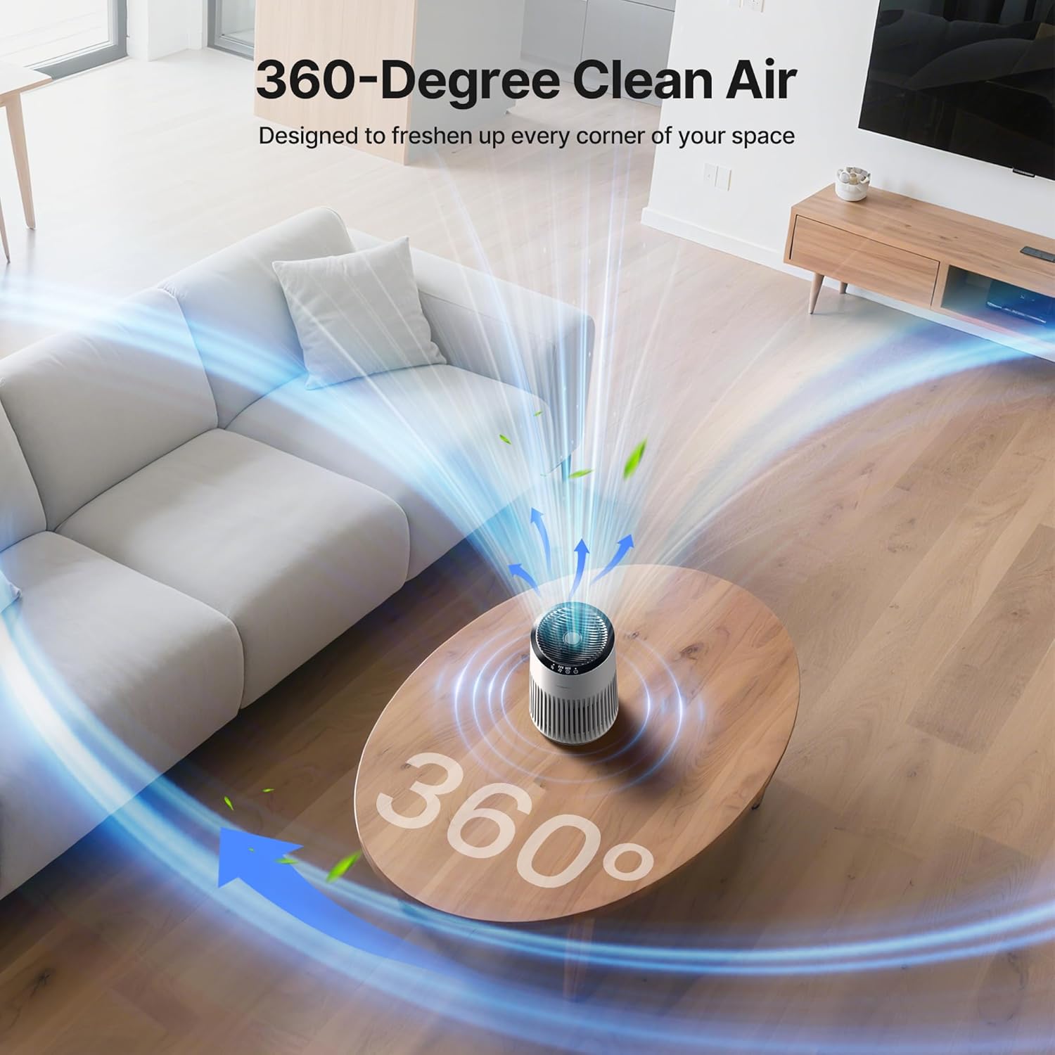 Thumbnail 2 de MERONTE Luftreiniger für Schlafzimmer (HEPA, 1 Pack + 3 Modi) mit HEPA-Filter und Schlafmodus