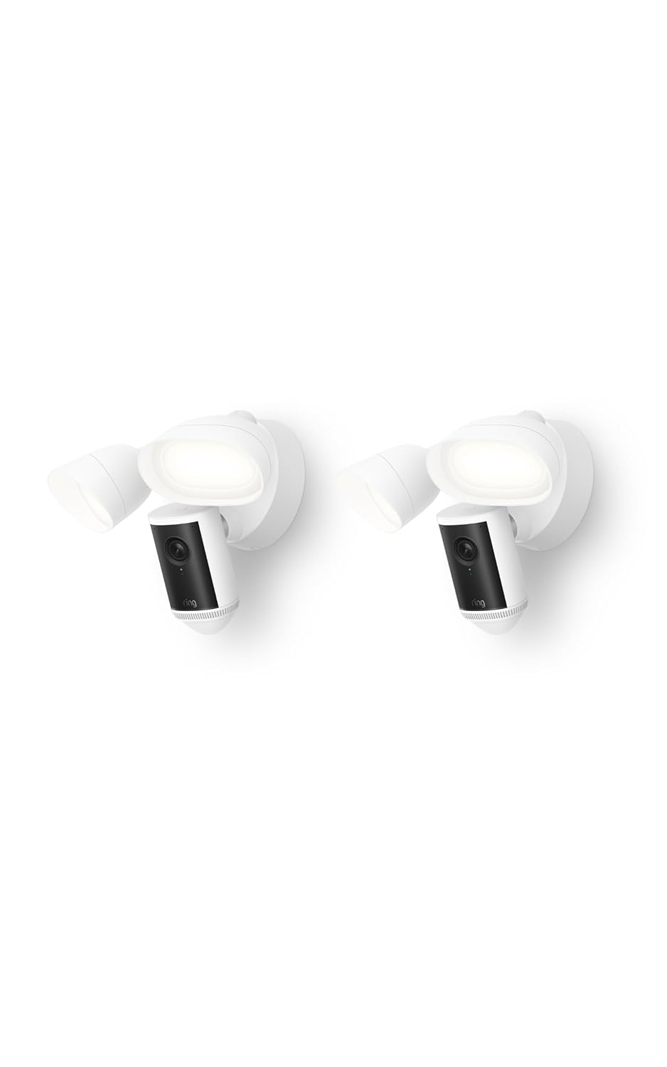Detalle de Ring videocamera Pro con proiettori (Floodlight Cam Pro, ultimo modello) – Set da 2 unità, 4K, 10x zoom e illuminazione da 2000 lumen