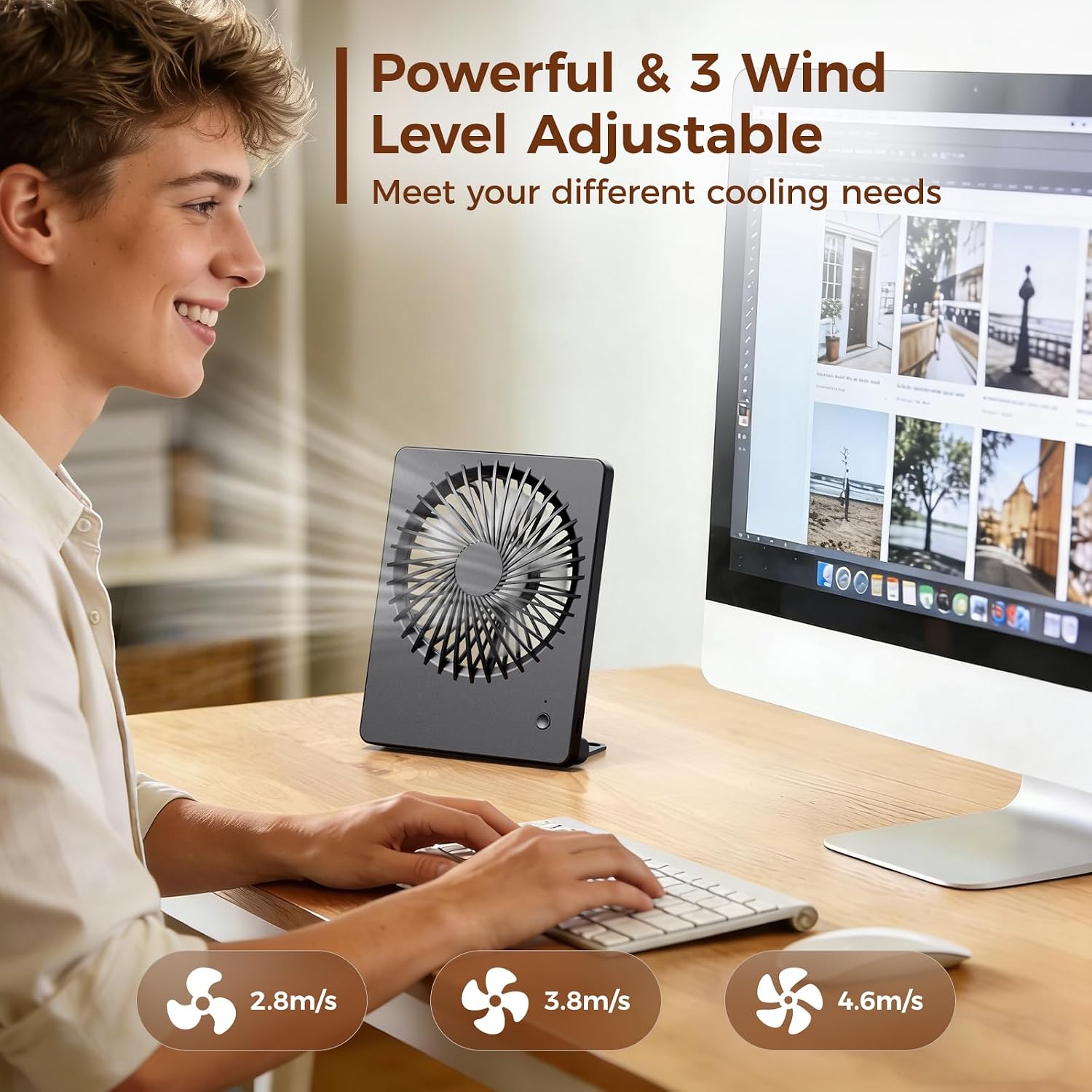 Thumbnail 1 de TriPole Desk Fan 2000mAh