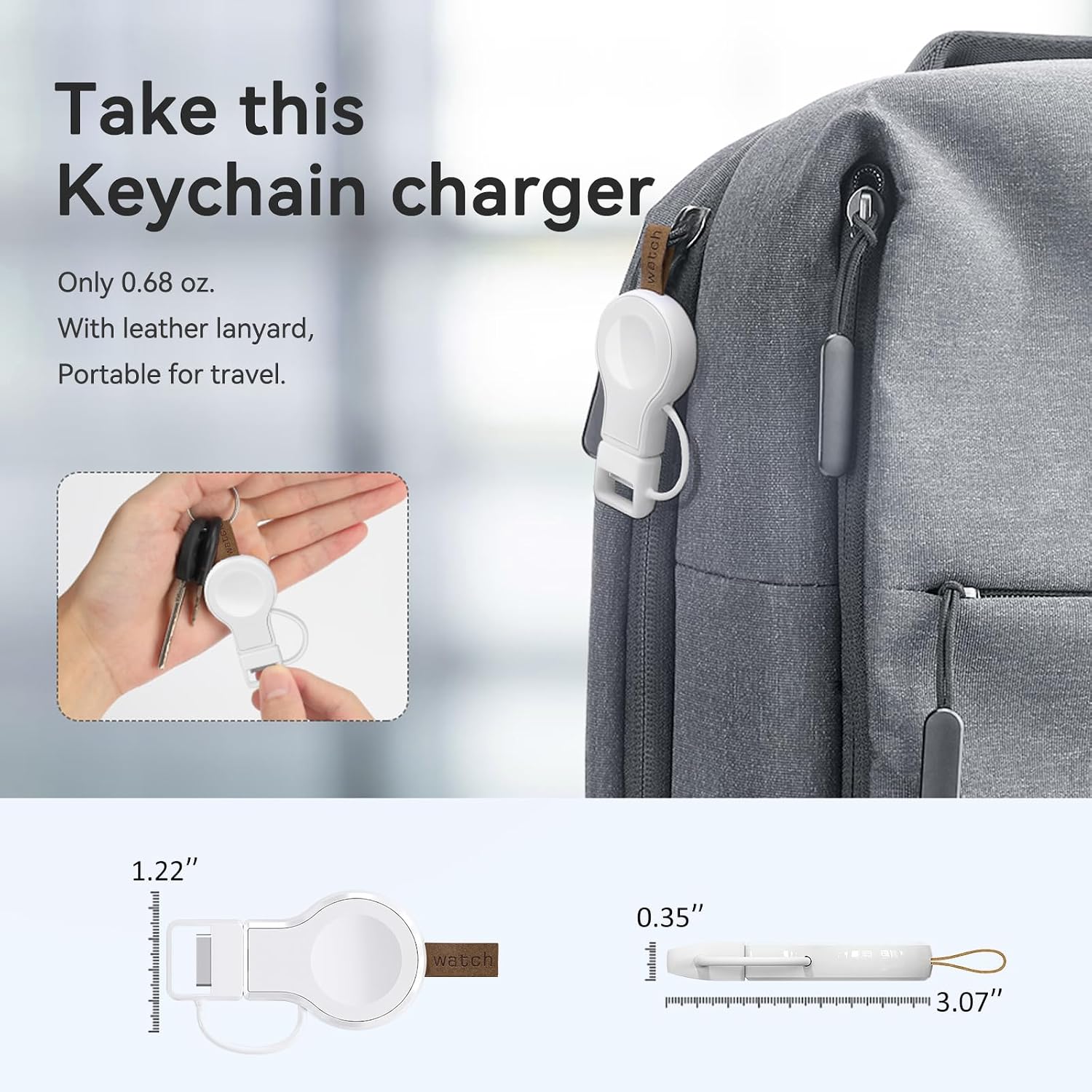 Thumbnail 6 de NEWDERY Portable Charger for Apple Watch Ultra2 1