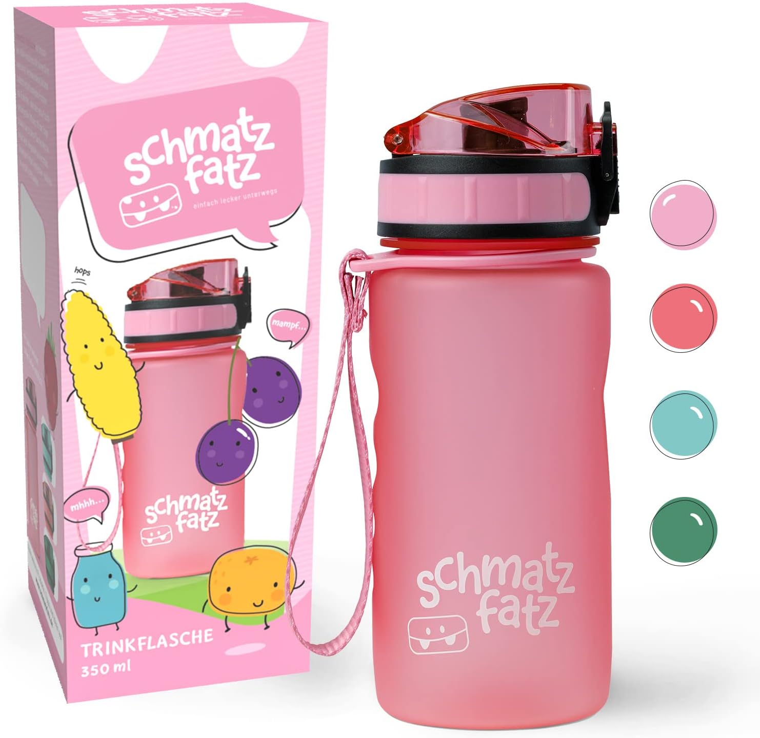 Detalle de schmatzfatz Schmatzfatz Gourde Sport 350 ml vattenflaska med fruktinsats