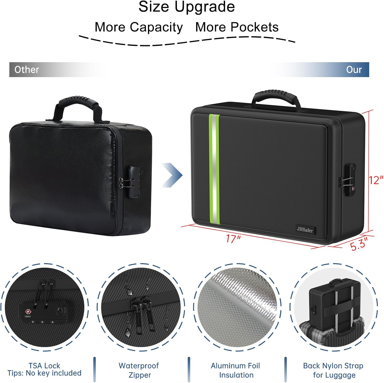 Thumbnail 4 de Fireproof Document Bag 5200°F 📁