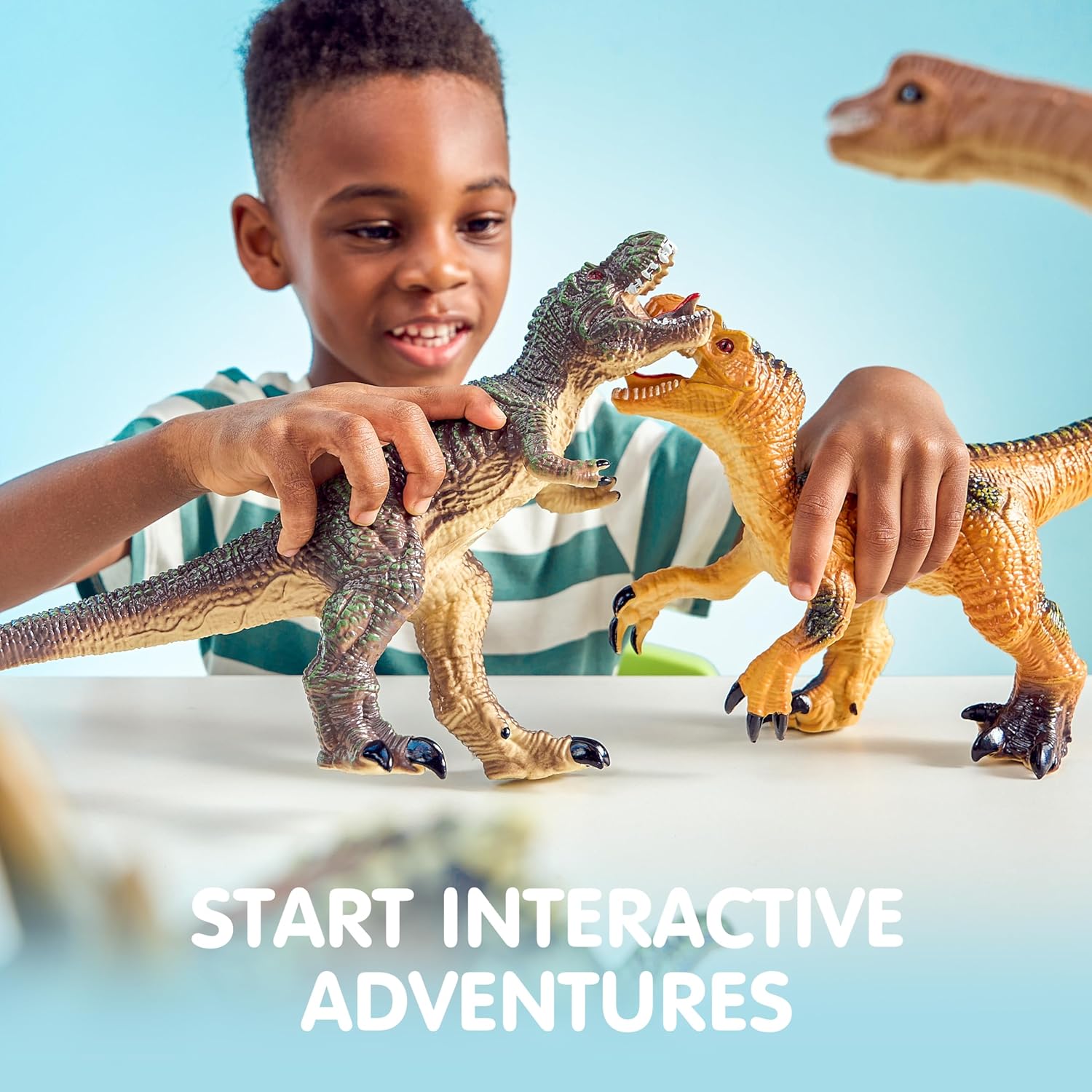 Thumbnail 4 de JOYIN Big Dinosaur Toys for Toddlers (6-Piece Soft Dinosaur Figures + Educational Book)