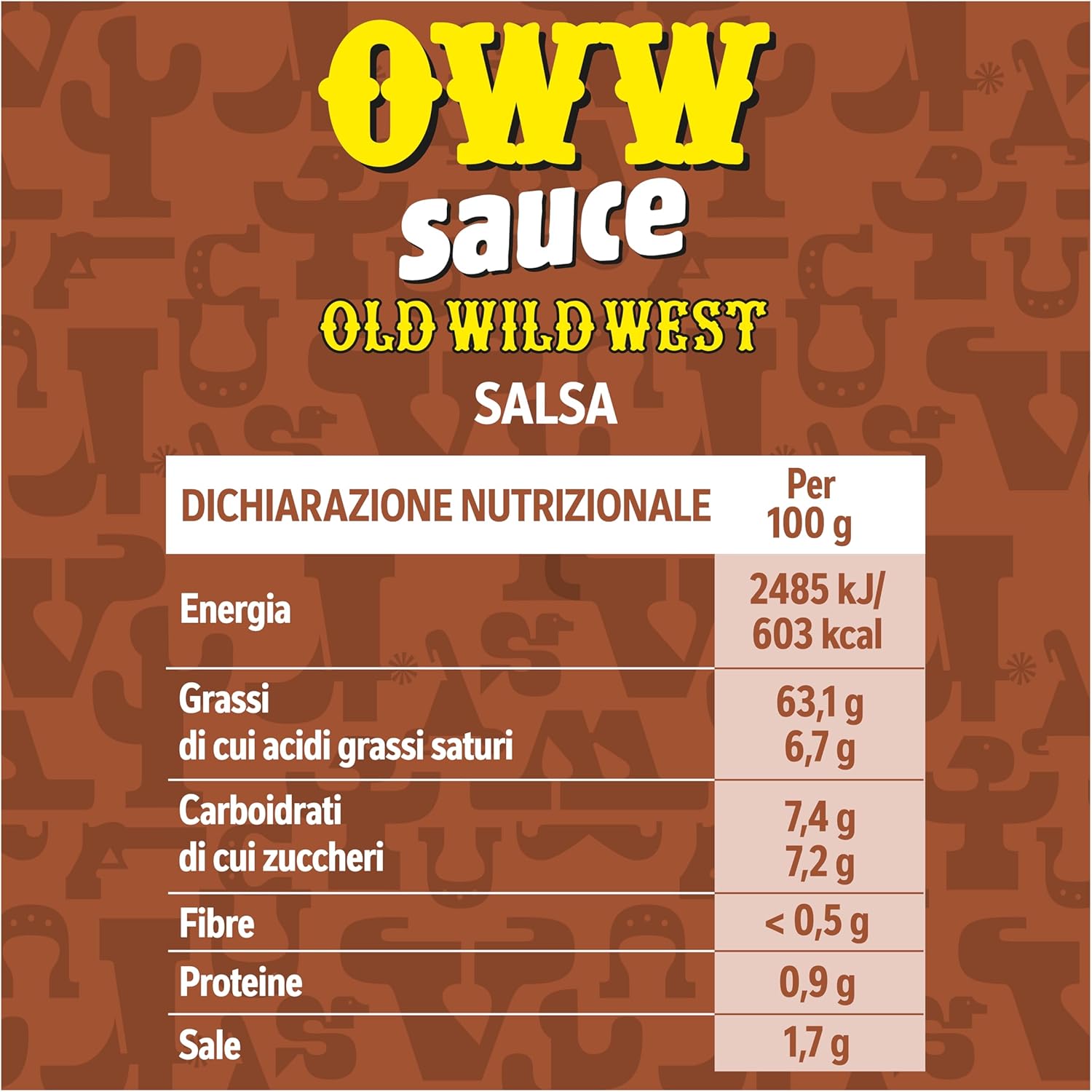 Detalle 2 de Old Wild West Salsa: trio da 3 vasetti da 185 g ciascuno (555 g) – gusto cremoso, medium-dolce e leggermente affumicato