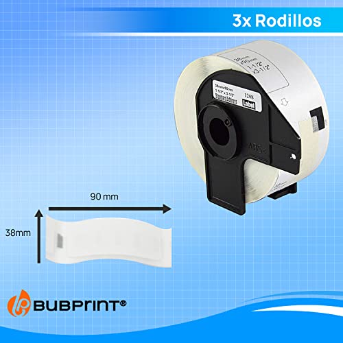 Thumbnail 3 de Bubprint 3 rouleaux étiquettes pour Brother 📄