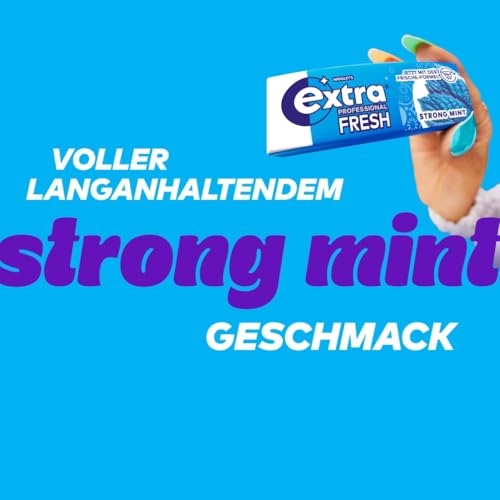 Detalle 2 de Extra Professional Fresh Strong Mint Zuckerfrei – 300 Kaugummis (30x10 Dragees) von WRIGLEY'S EXTRA