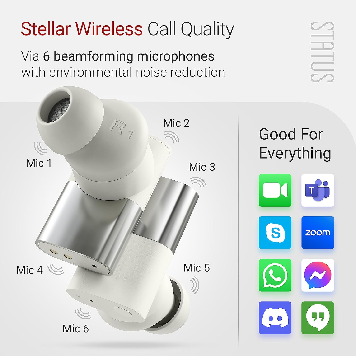 Thumbnail 5 de Status Audio Between 3ANC Bone Wireless Earbuds: Triple Driver ANC, 8H Battery, IPX5