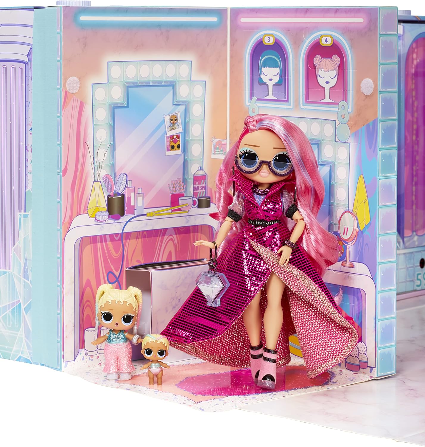 Detalle de LOL Surprise Fashion Show Mega Runway 4 in 1 – 80 sorprese e oltre 12 bambole per creare 1500+ look