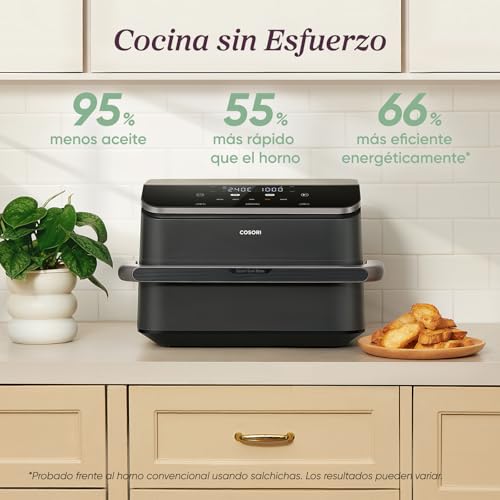Detalle de Cosori Freidora de Aire 10L Dual Blaze Twinfry con Doble Cesta y Divisor