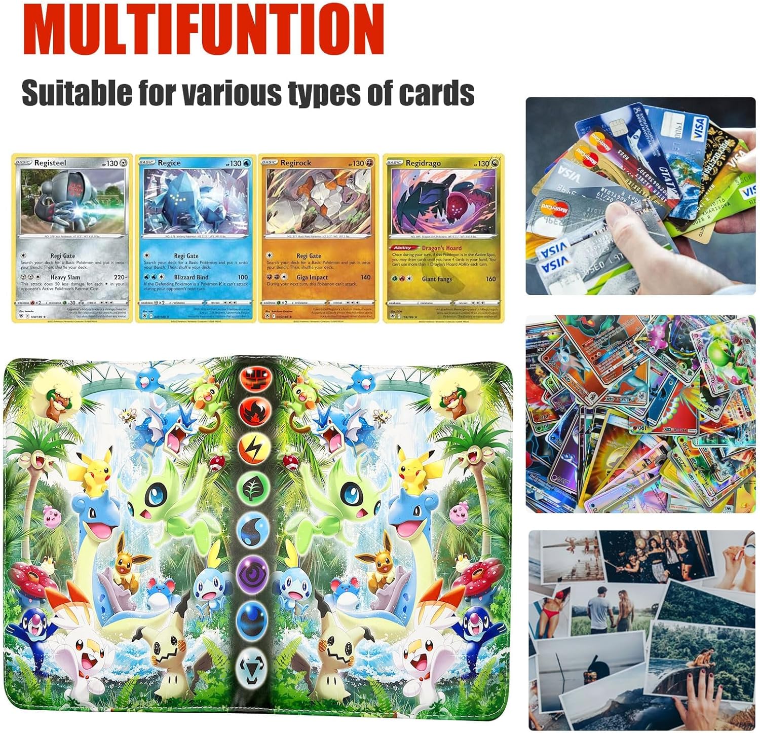 Thumbnail 4 de Card Binder for Pokemon 4-Pocket 400-pocket capacity 📚