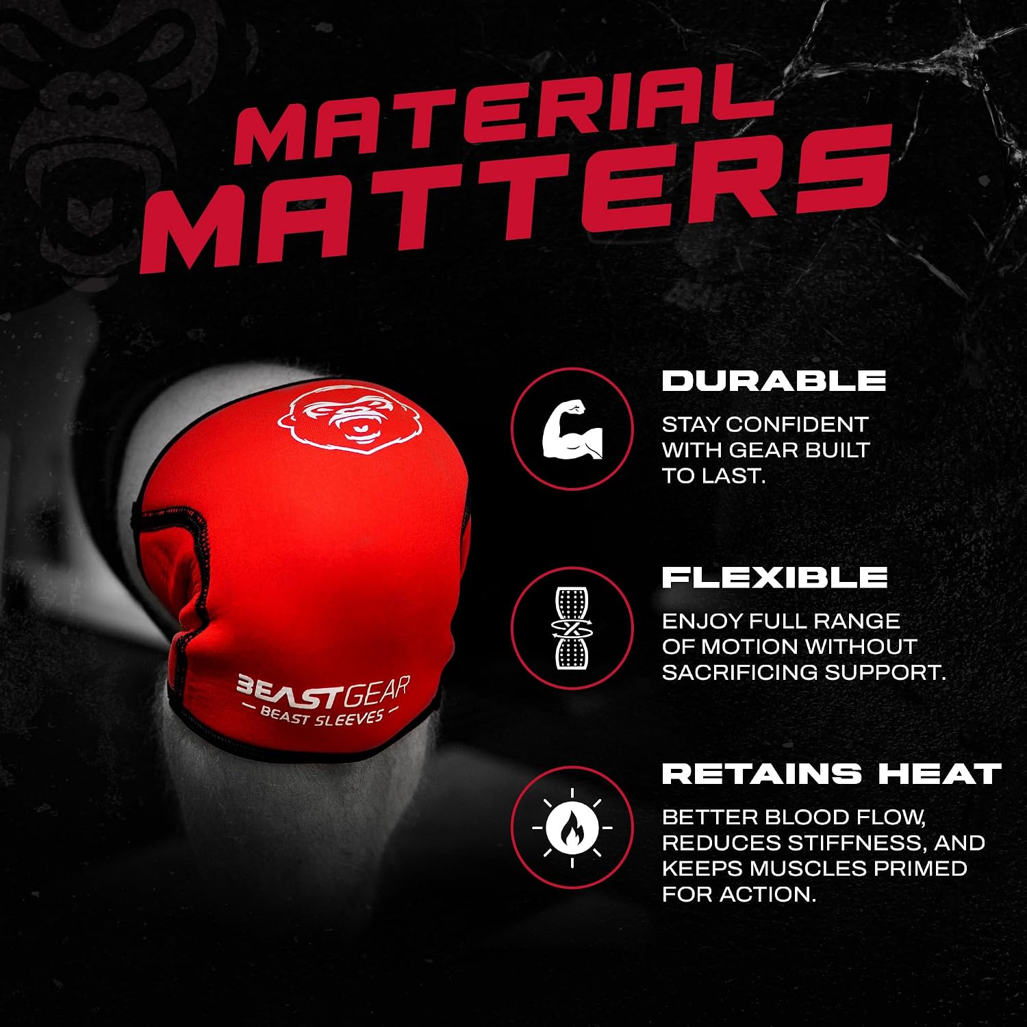 Thumbnail 1 de Beast Gear Sleeves 5mm Knee Compression