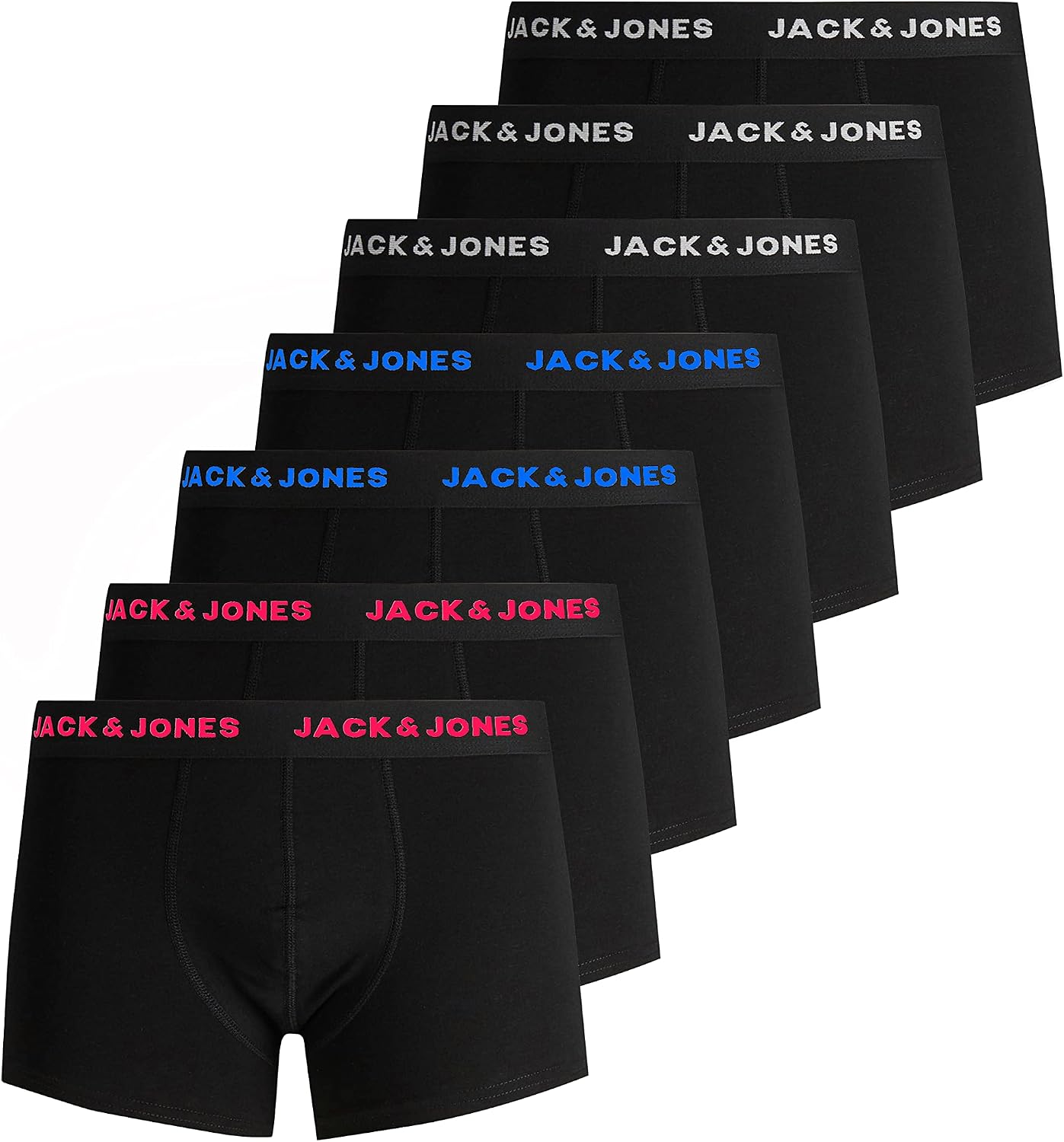 Thumbnail 6 de JACK & JONES Herren Unterhosen Shorts Boxershorts Trunks 7er Pack – Schwarz, Größe XL, Black Multi