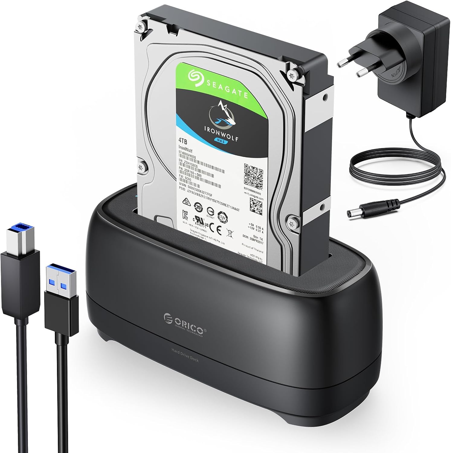 Detalle de ORICO DD18U3 docking USB 3.0 per HDD SSD