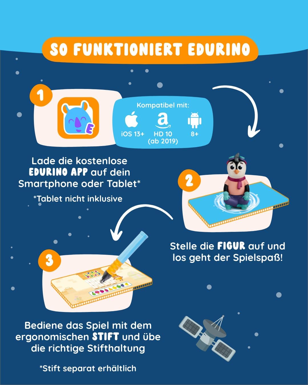Detalle 2 de Edurino Figur Ollie Aufmerksamkeit & Konzentration ab 4 Jahren