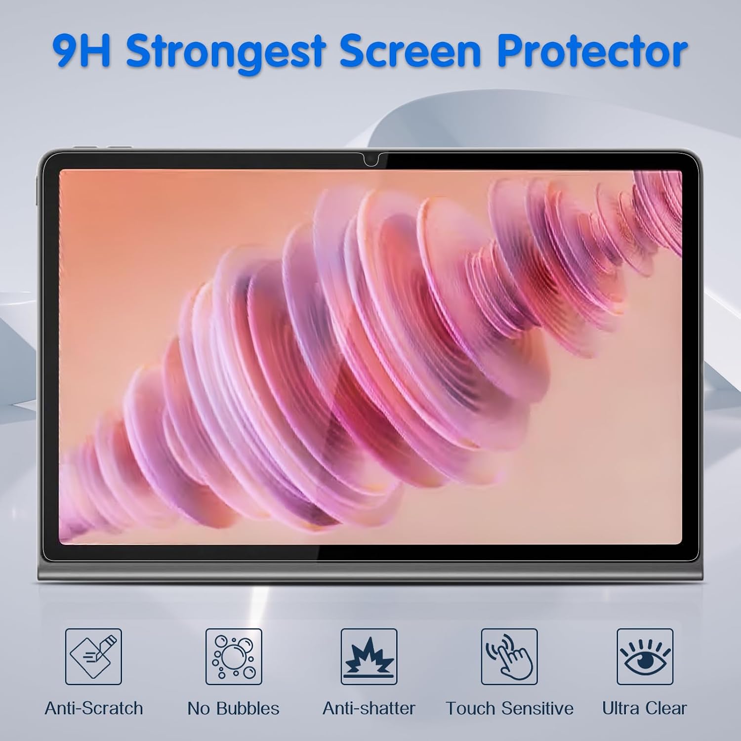 Detalle de GOZOPO Schutzfolie für Lenovo Tab Plus (2024) 11,5 Zoll – 2 Stück, 9H, blasenfrei