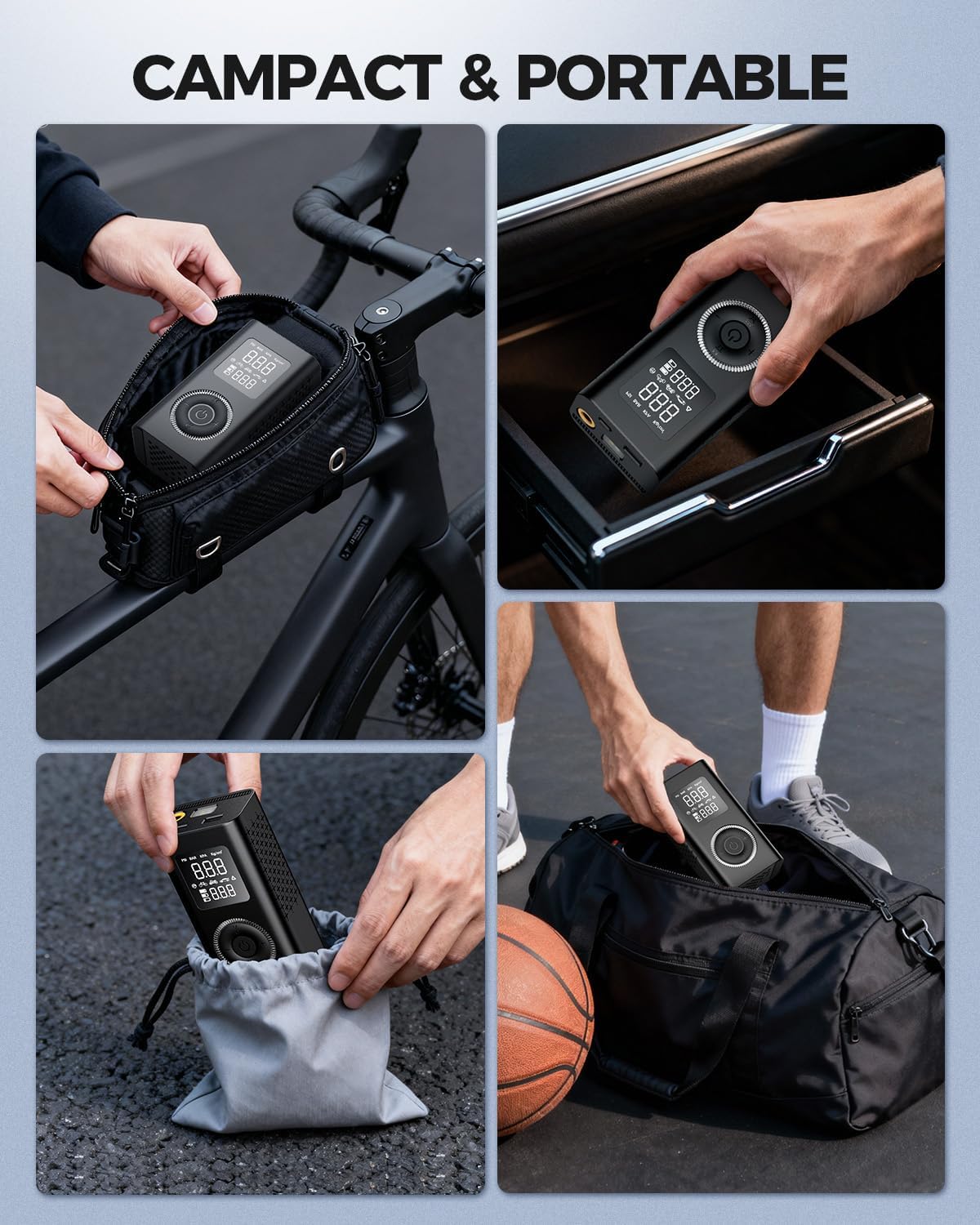 Thumbnail 6 de Tire Inflator Portable Air Compressor with Type-C Charging ⛽