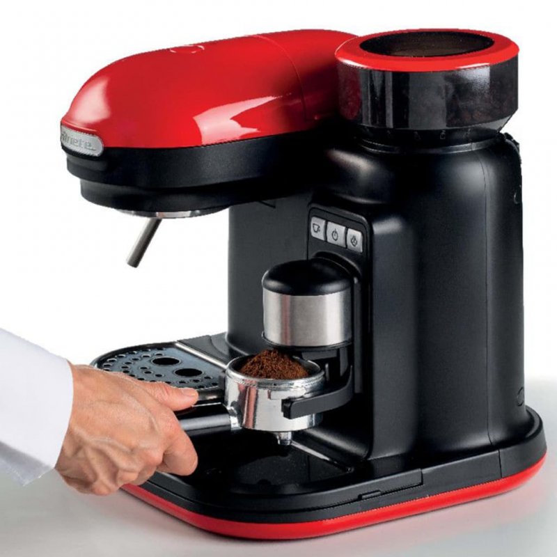 Detalle 2 de Ariete Moderna Cafetera 15 bares 1080 W rojo/negro