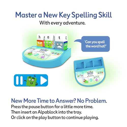 Detalle de ALPHABLOCKS Character Play Set — Kids Alphabet Plastic Figures Blocks Toy