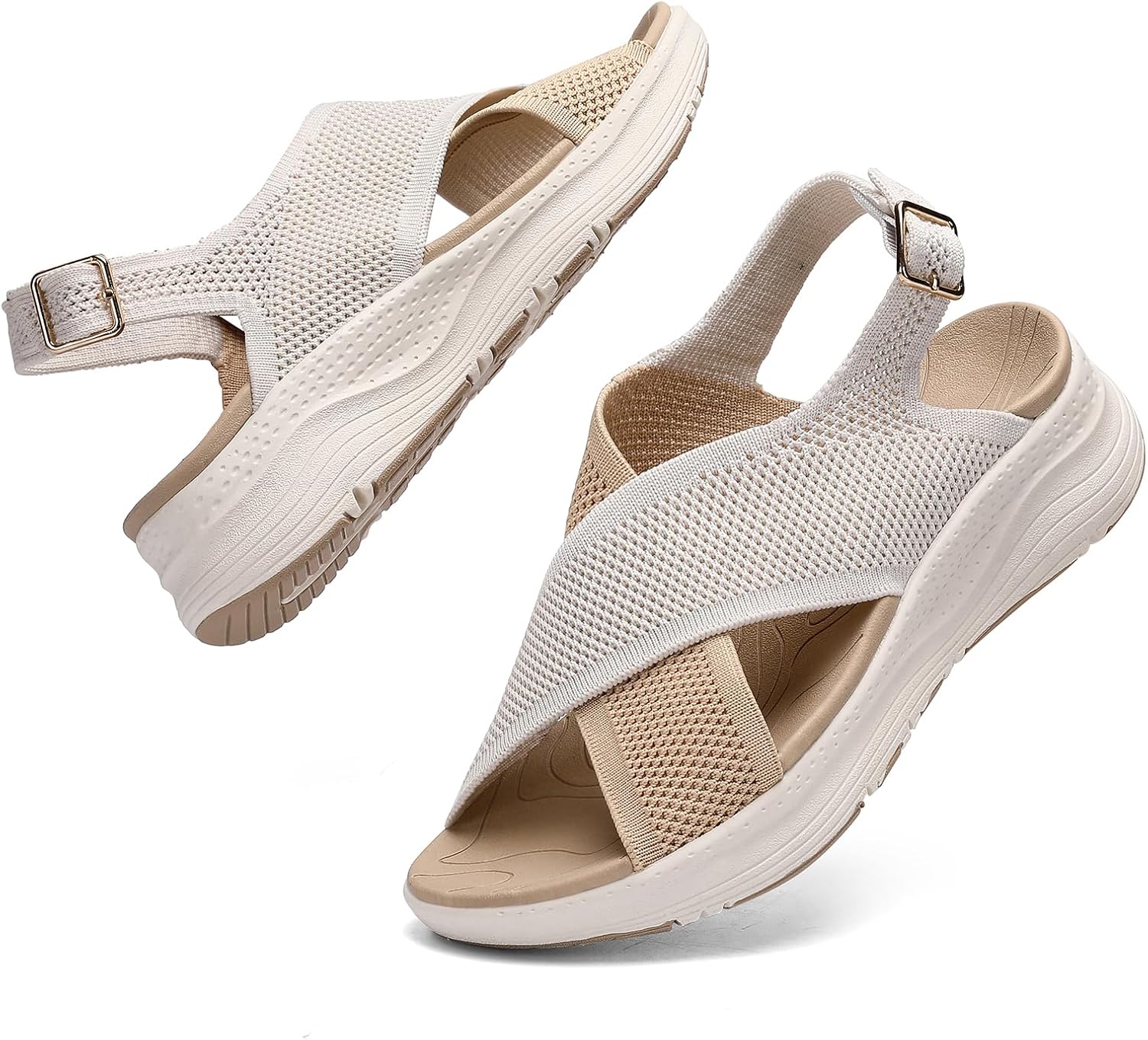 Detalle de Hanani Women's Orthopedic Sandals with Adjustable Straps and Arch Support