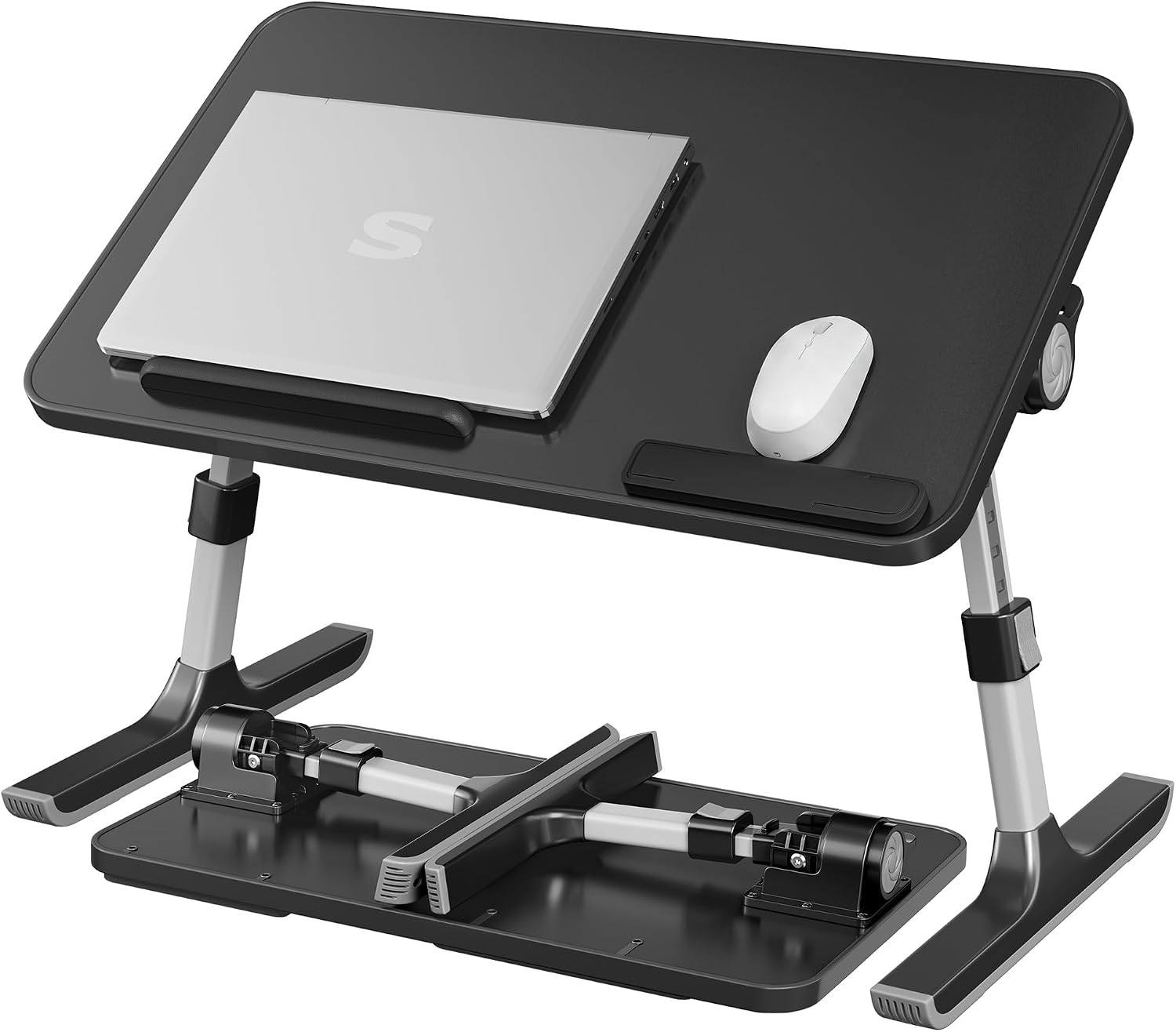 SONGMICS ULLD117B101 Adjustable Bed Desk, 6 Heights, 120° Tilt
