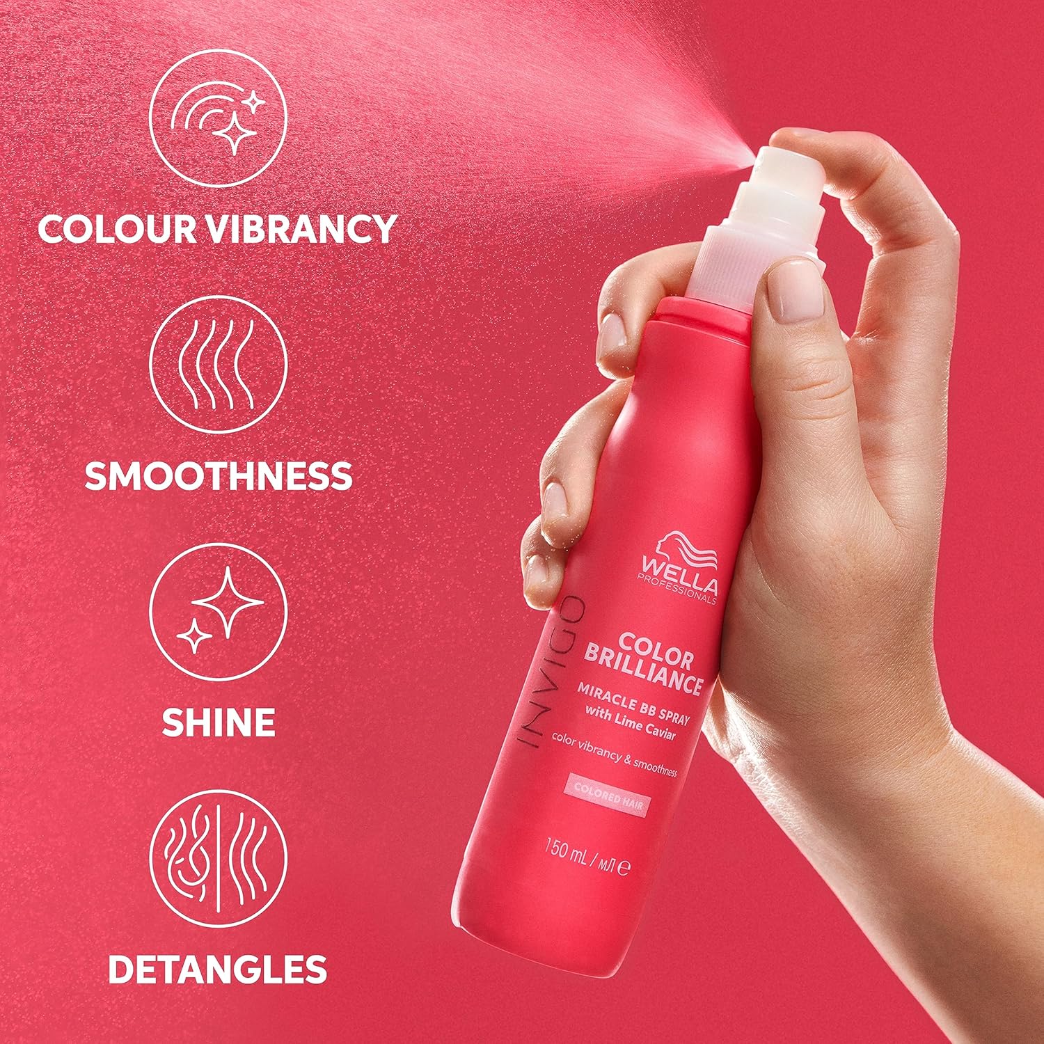 Thumbnail 4 de Wella Professionals Invigo Color Brilliance leave-in conditioner & spray for colour-treated fine/normal hair