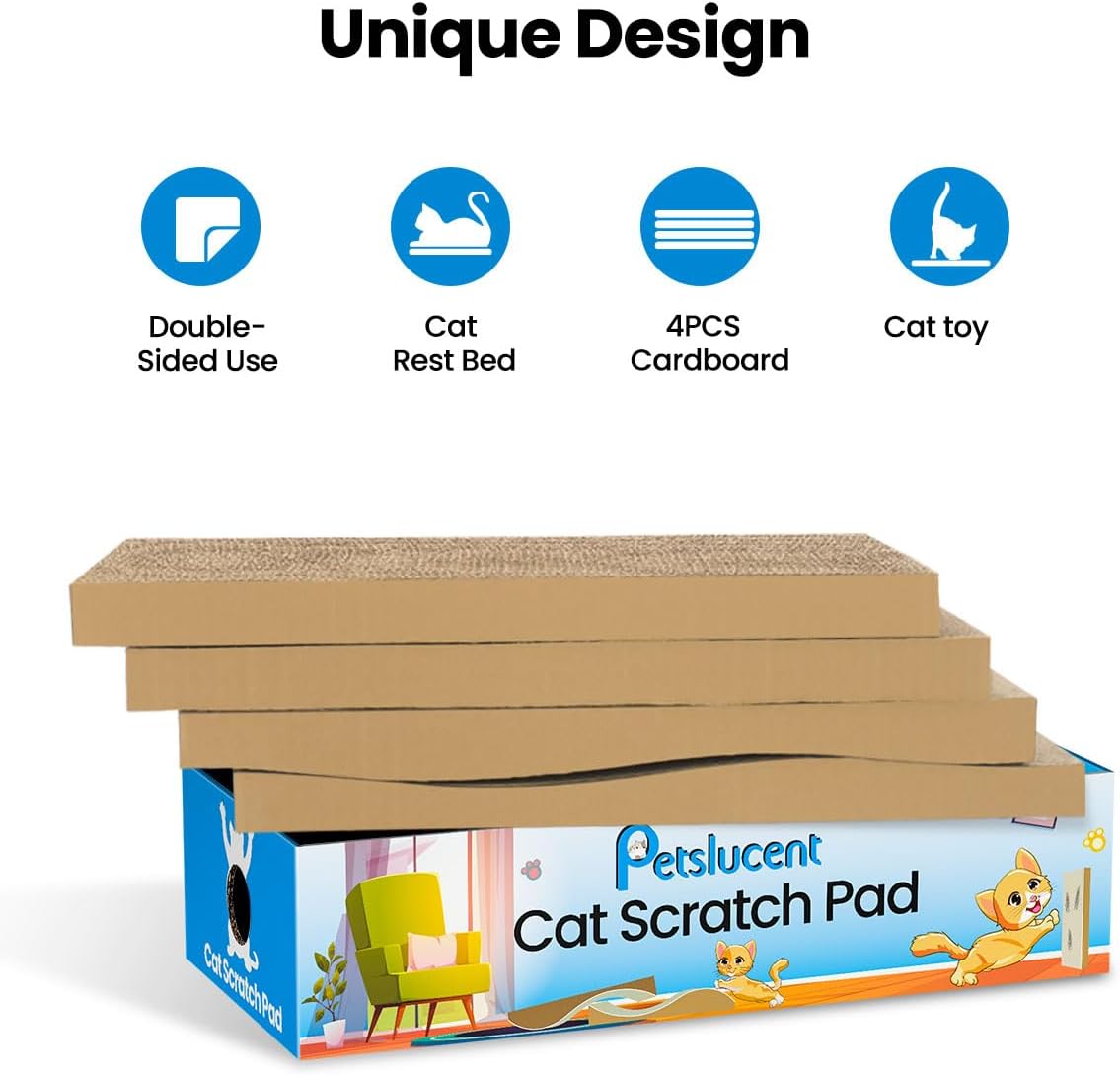 Thumbnail 4 de Petslucent Cat Scratching Board 4PCS