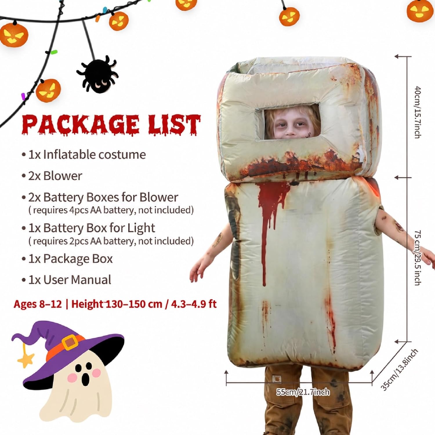 Detalle 1 de Skirfy Inflatable Costume for Kids