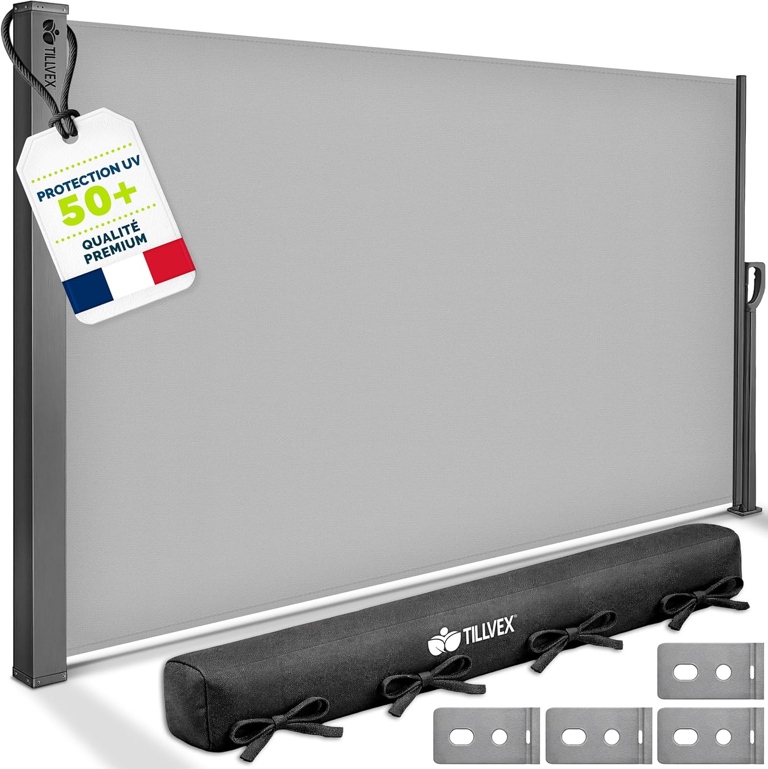 tillvex® Store latéral 160 x 400 cm opaque 📏