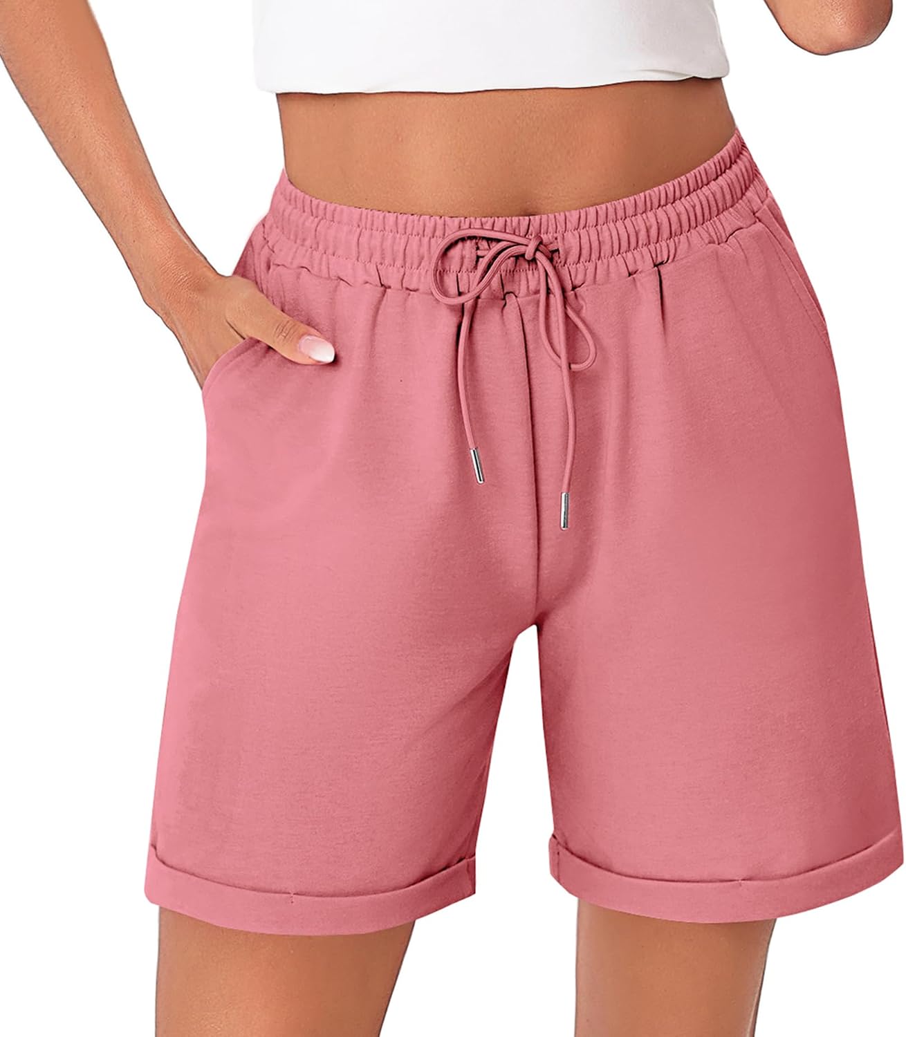 Thumbnail 6 de Short Bermuda Femme Litherday avec poches – confort et polyvalence pour sport et loisir