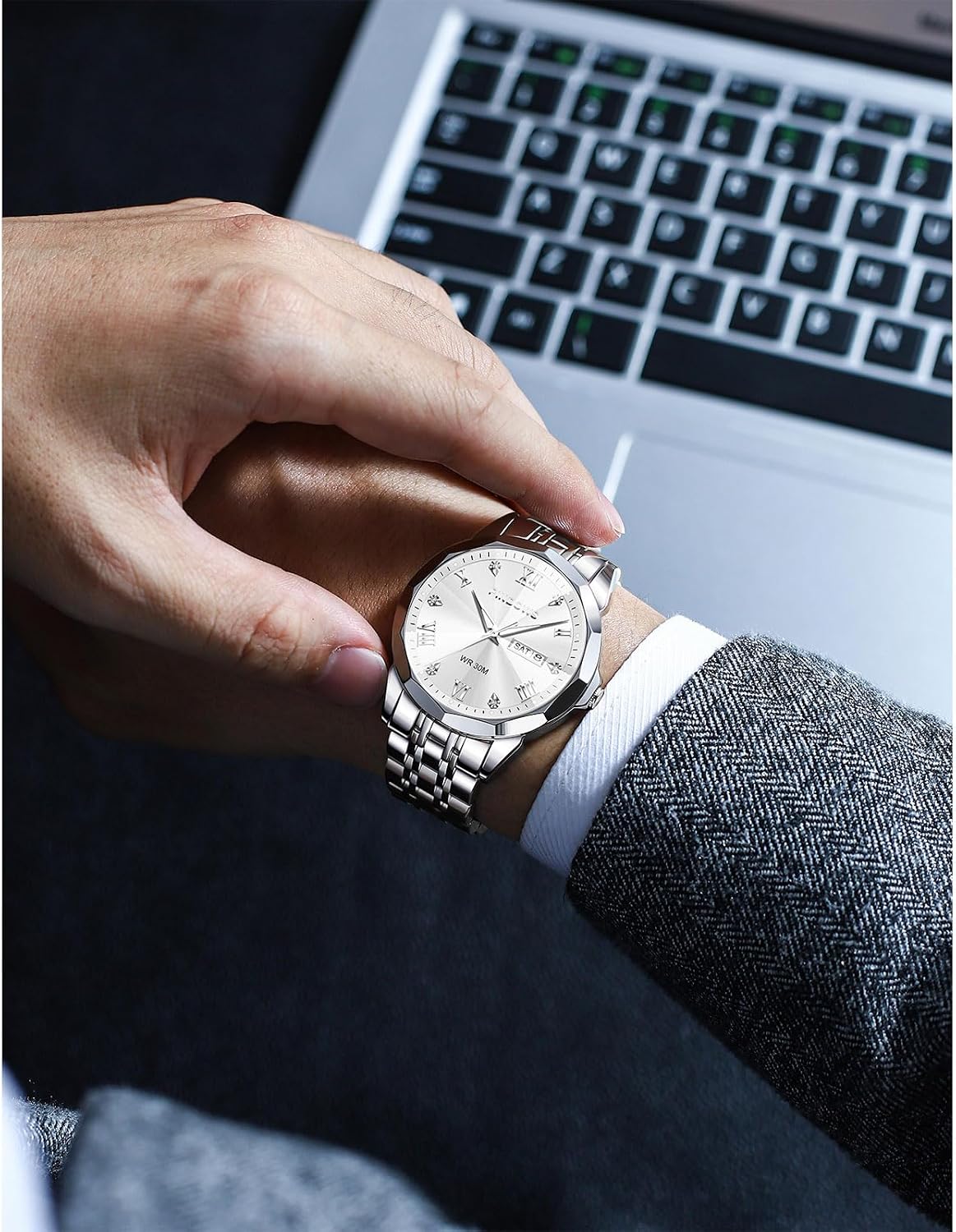 Thumbnail 5 de PINDOWS Luxusuhren Herren Quarz-Chronograph
