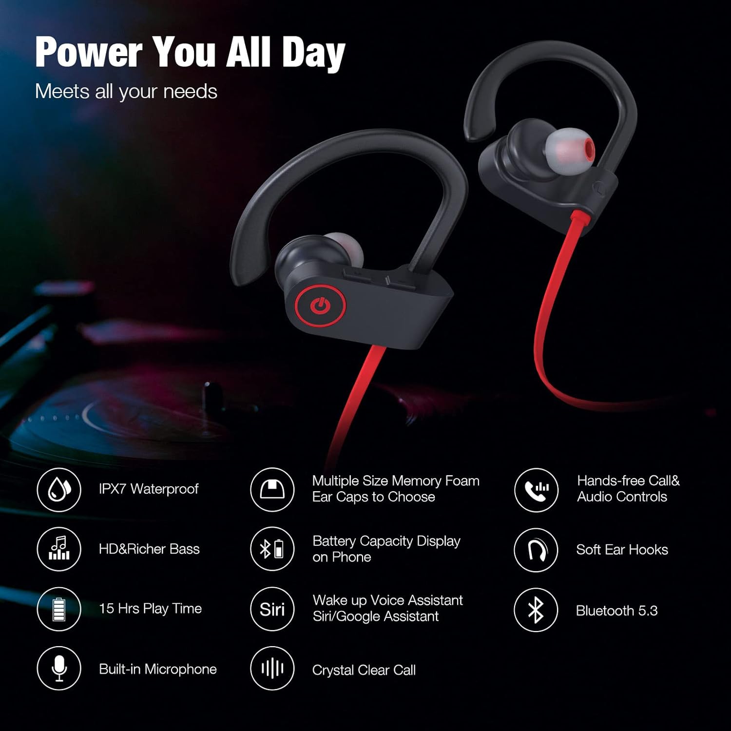 Detalle 2 de Boean Wireless Earbuds Bluetooth 5.3